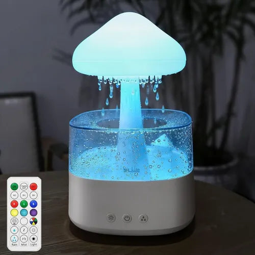 Umidificador Difusor De Aromas - Som De Chuva 7 Cores