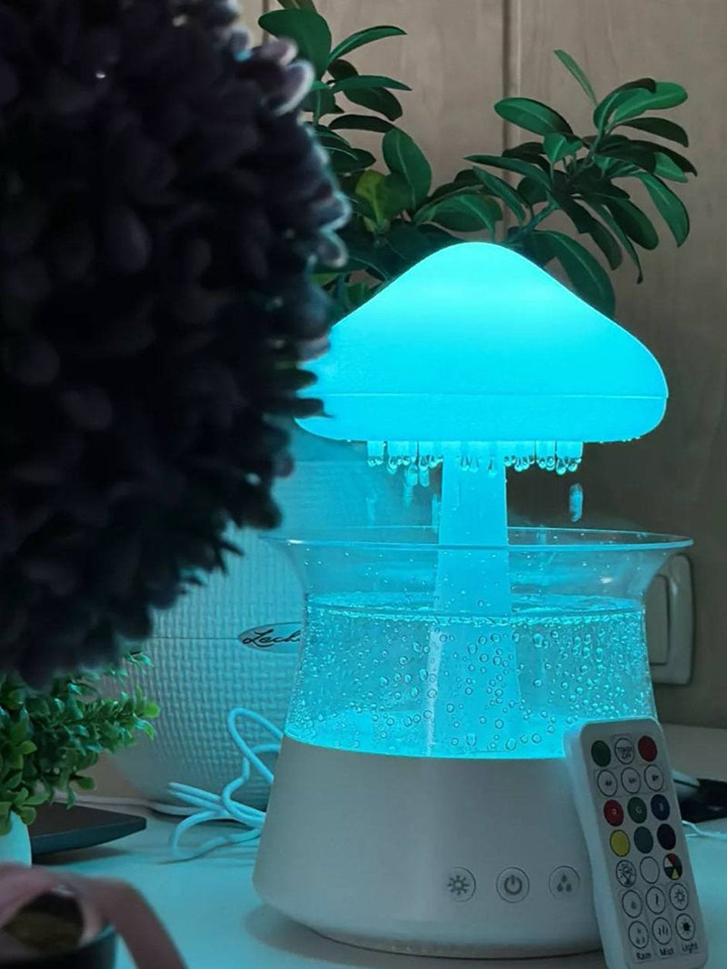 Umidificador Difusor De Aromas - Som De Chuva 7 Cores